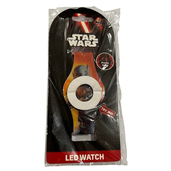RARE Lucasfilm Star Wars Accutime LED Watch Boba Fett Model: BOB 1224 NWT - Picture 4 of 4